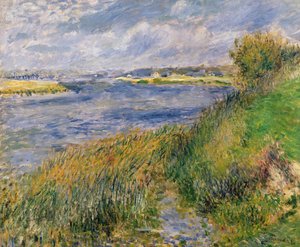 セーヌ河岸、シャンプロイ、1876 作： Pierre Auguste Renoir